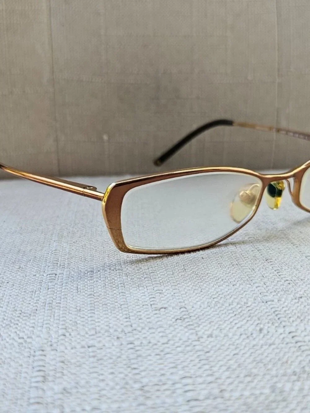 Vintage Anne Klein Women Eyeglasses Frame Gold Tone Eyewear AKNY9084 Glasses